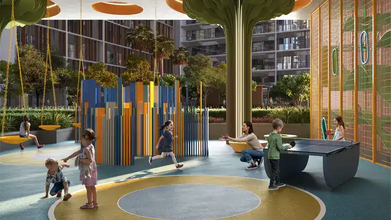 aldarparkfive 5 Family apartments Dubai Production City with amenities