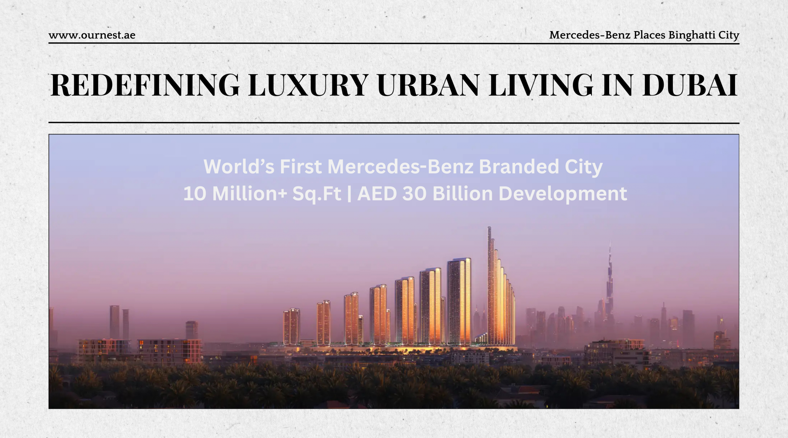 Mercedes-Benz Places Binghatti City: A Complete Property Guide