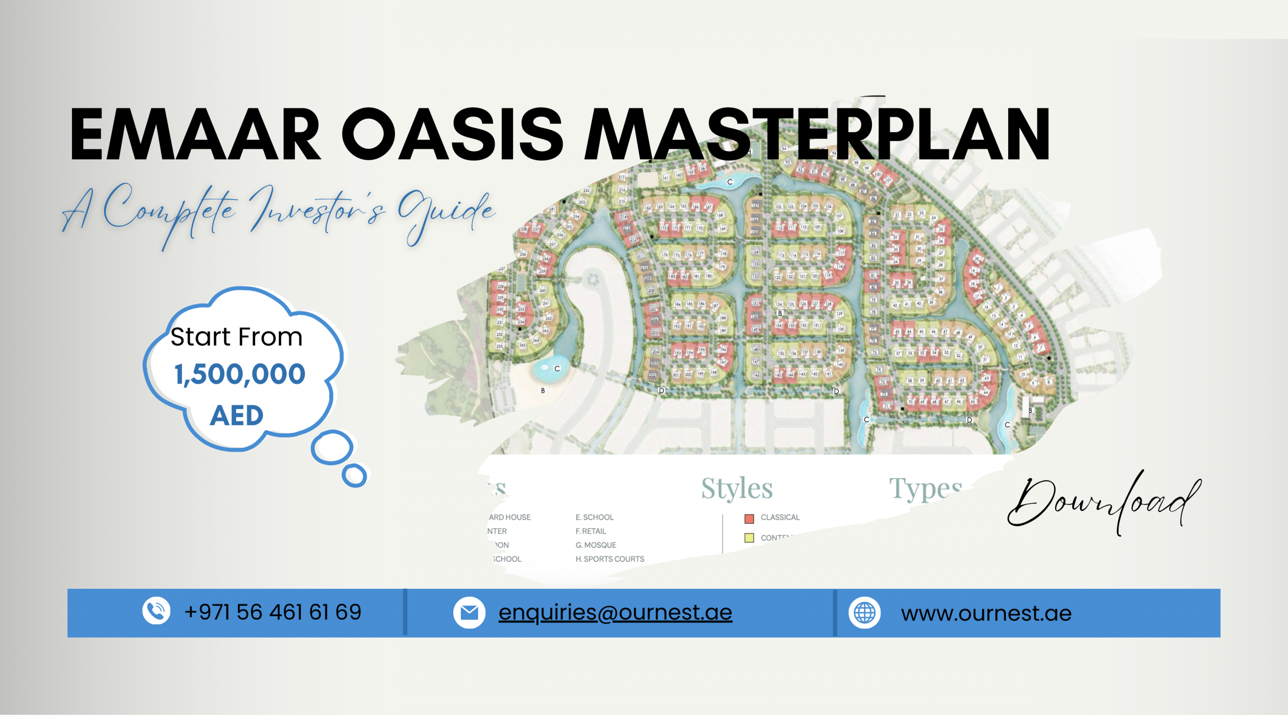 emaar oasis master plan with investor guide