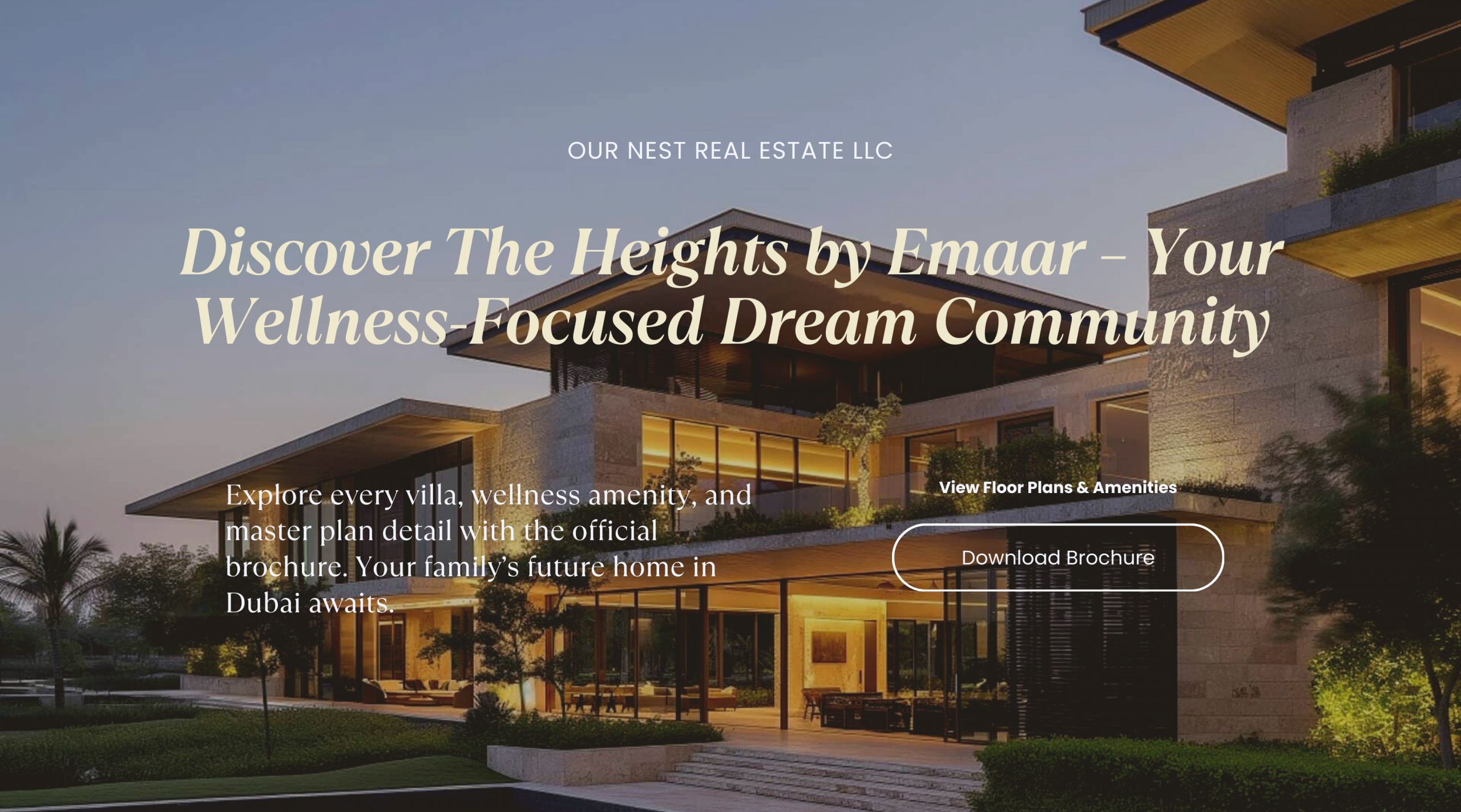 the Emaar The Heights Country Club brochure