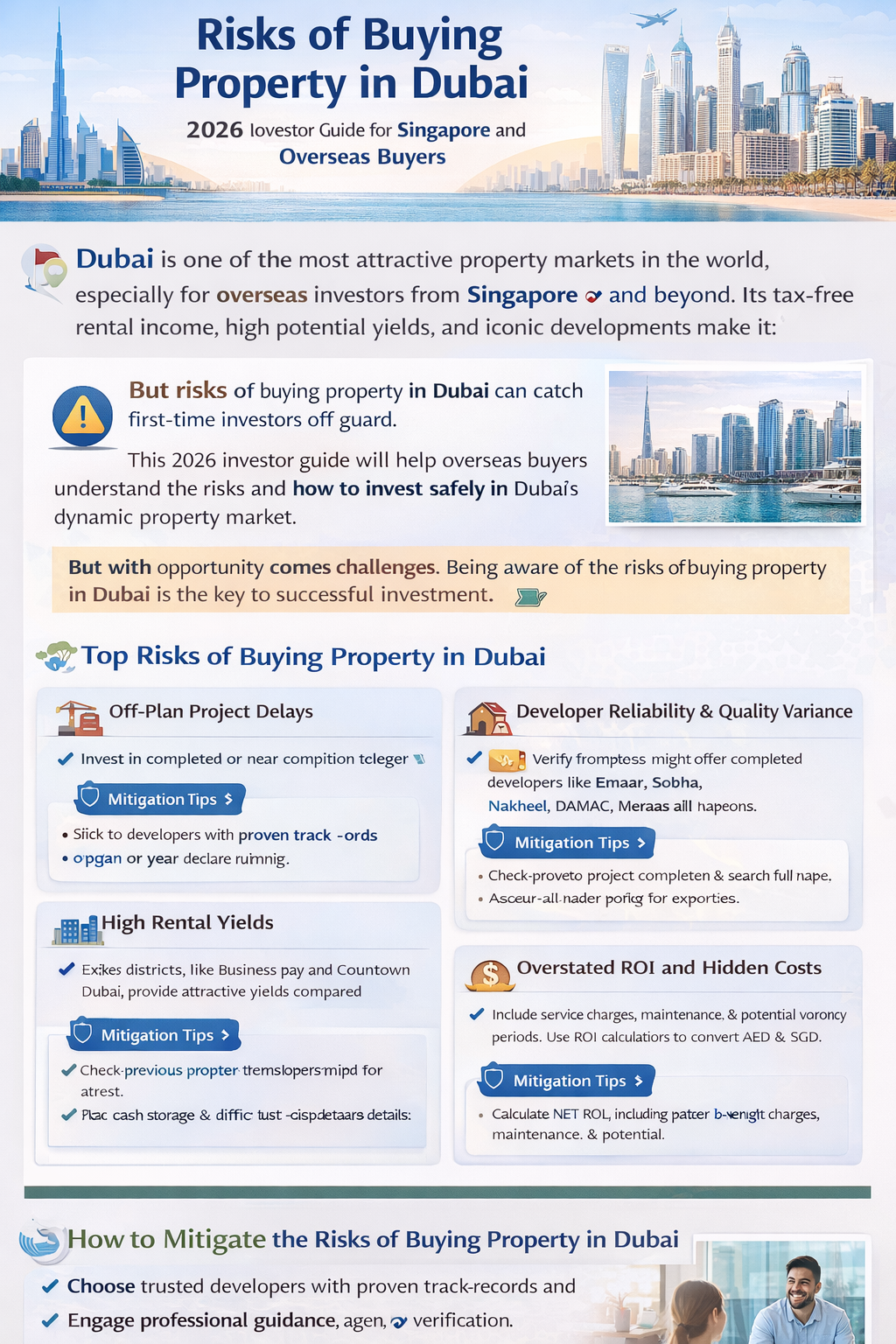risks of buying property in Dubai from singapore