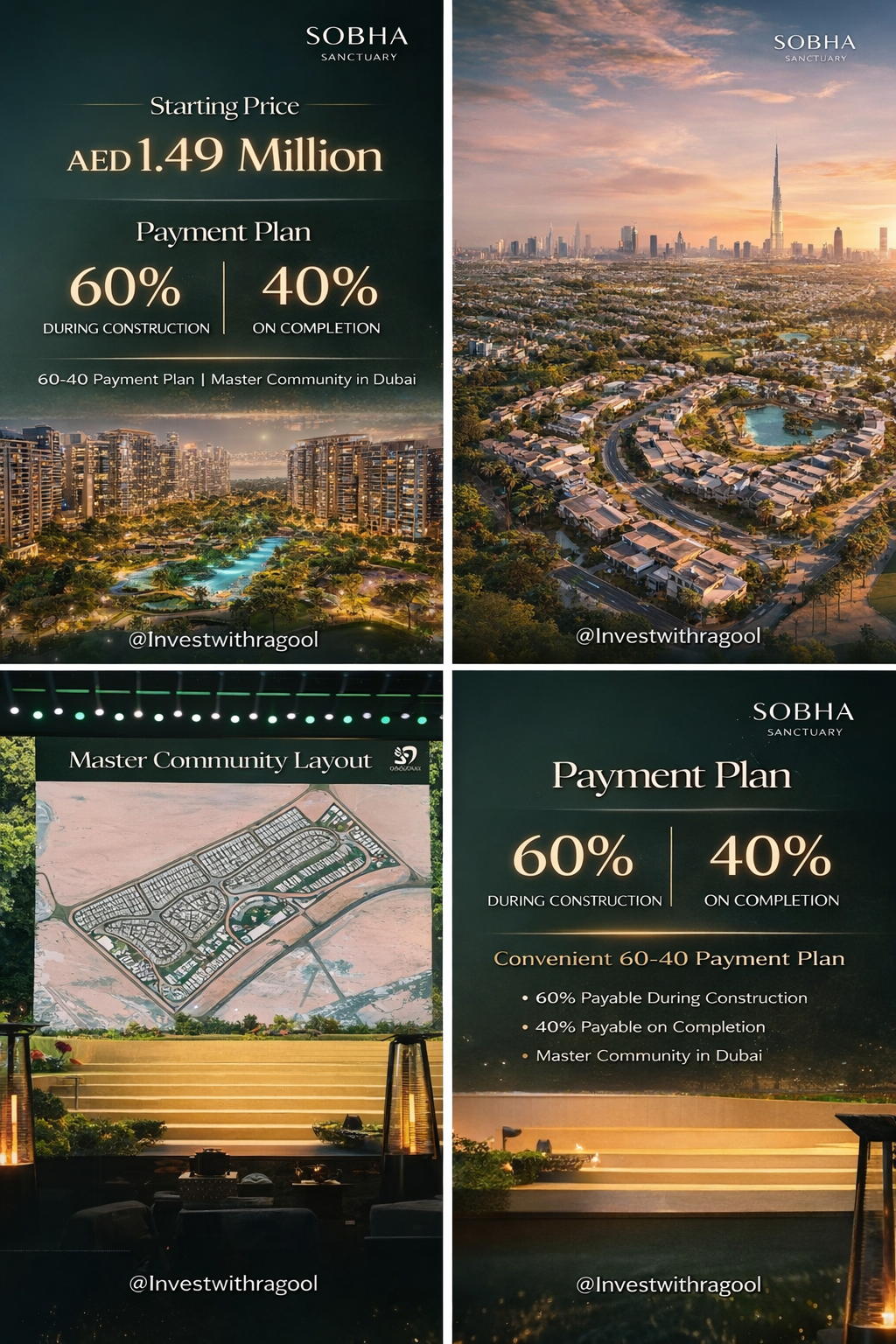 Sobha sanctuary townhouse for sale in dubai