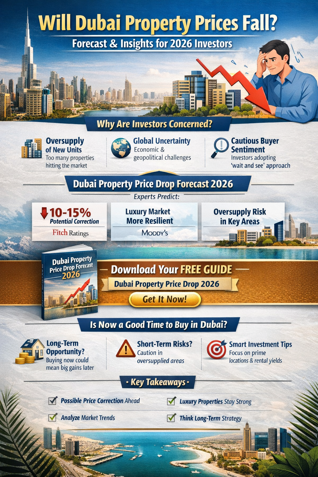 Will Dubai Property Prices Fall? Insights & Forecast for 2026 Investors
