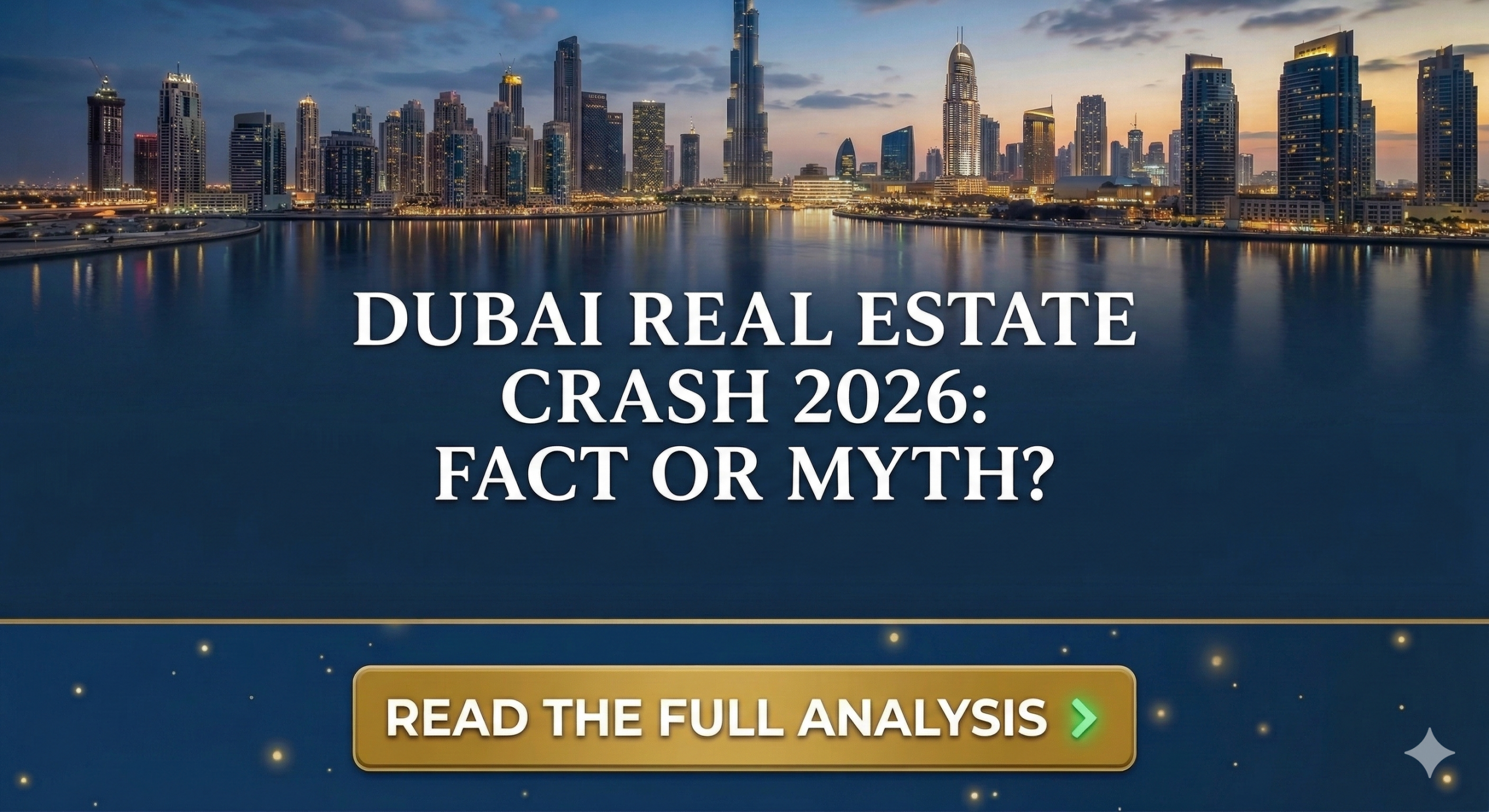 Dubai Real Estate Crash 2026: Fact or Myth?