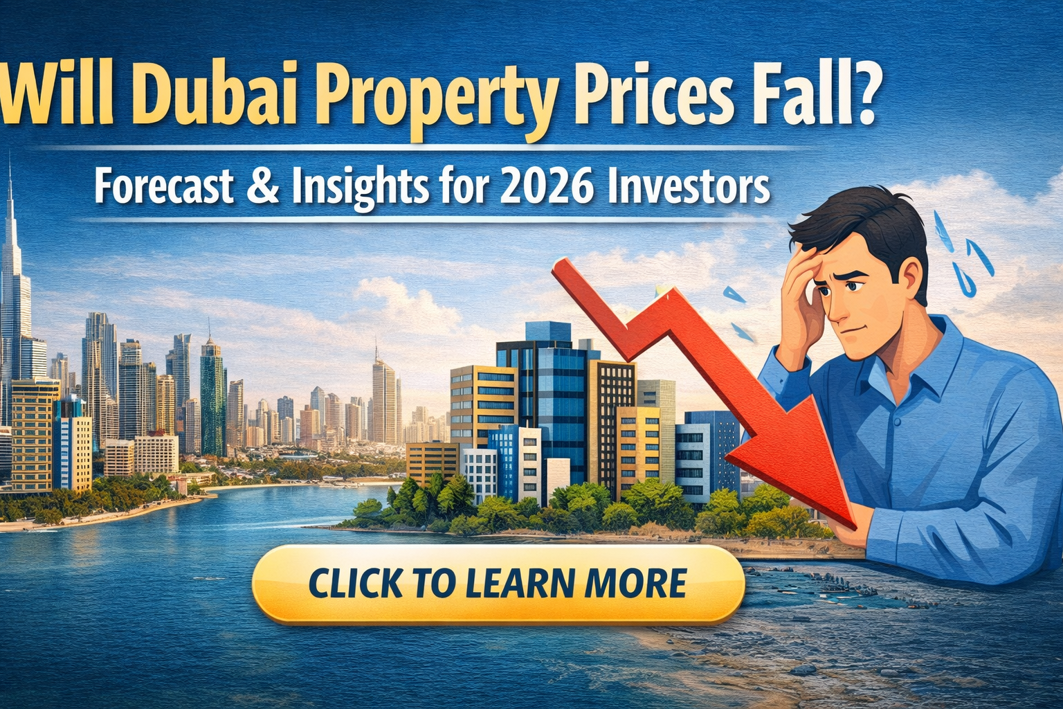 Will dubai property prices fall, dubai real estate forcast 2026