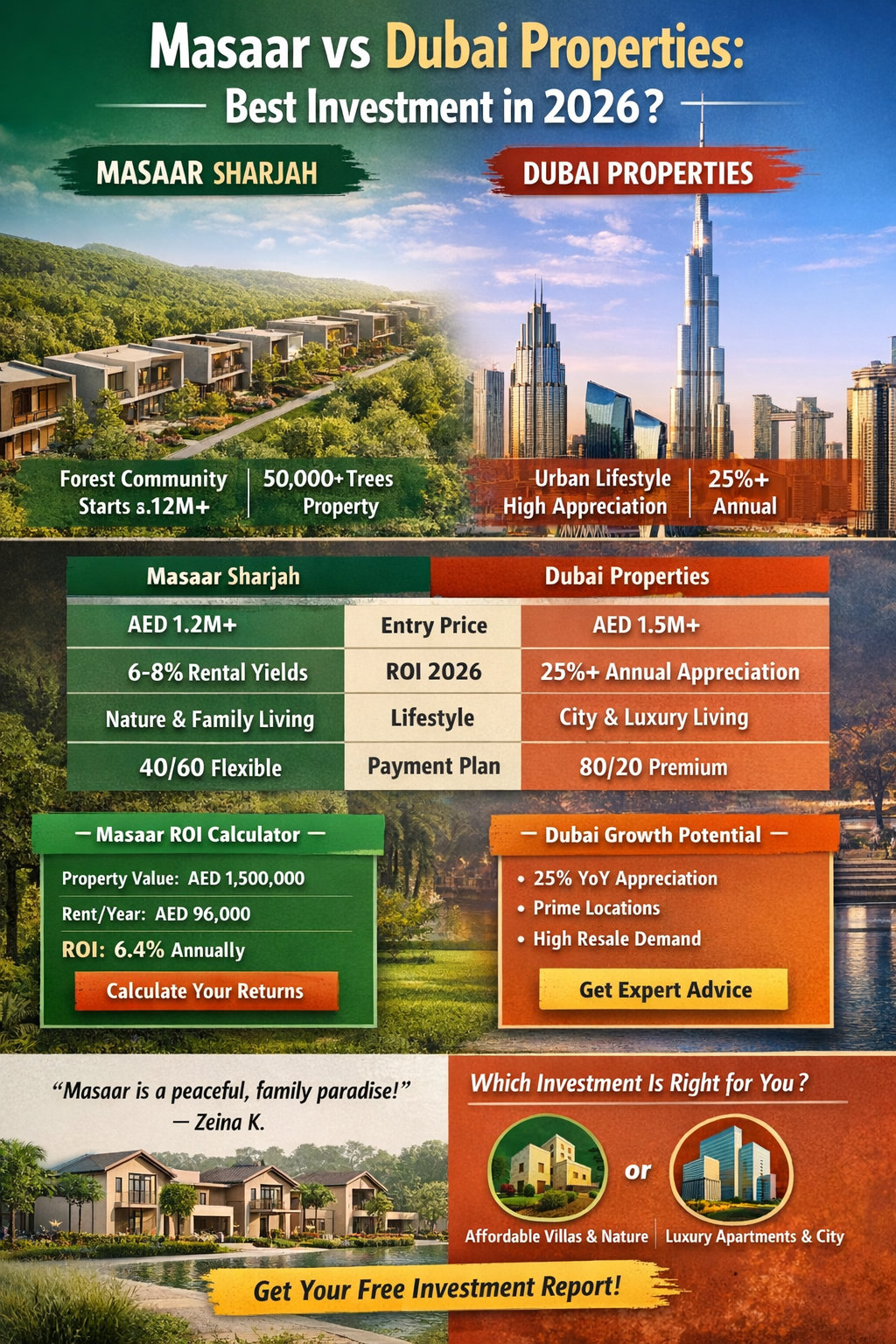 Masaar vs Dubai properties: 2026 property investment guide