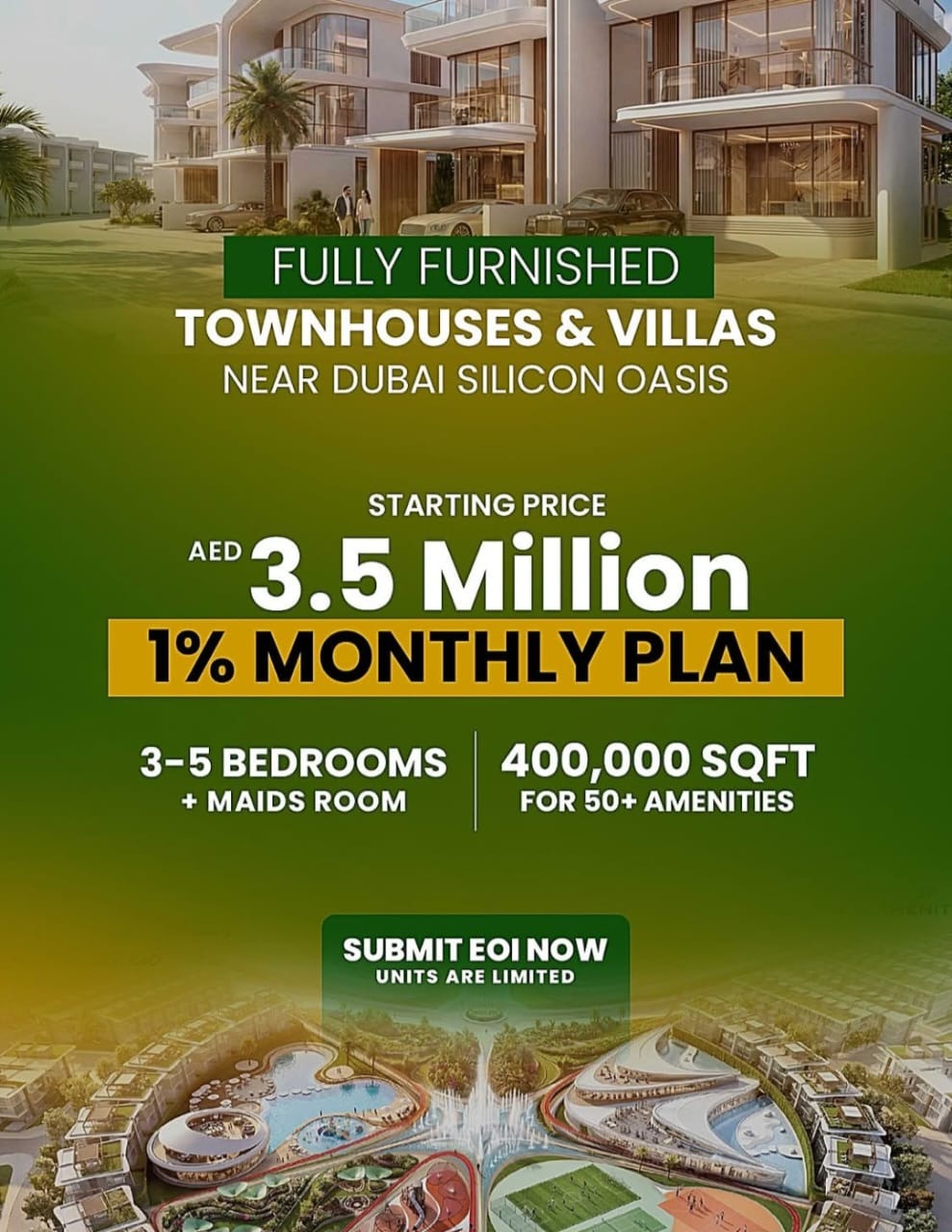Greenz by Danube – Premium Townhouses in Dubai Academic City