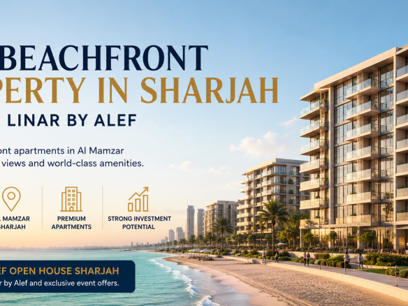 buy beachfront property in Sharjah, Linar by Alef
